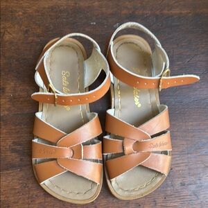 Salt Water Sandals Tan Leather Fisherman Sandals